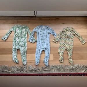 Kate Quinn Bundle- 3 Baby Onesies with Nature Prints 3-6mo
